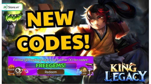 Code King Legacy (King Piece) Update 8.0.5 Tháng 07/2025 MỚI NHẤT