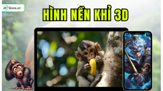99+ Hình nền khỉ 3D ĐẸP NHẤT, dễ thương, cute, cực ngầu