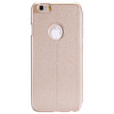 op lưung iphone 6 nillkin sparkle leather case gold