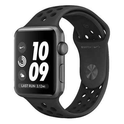 apple watch series 3 lte - mat nhom, day nike mau den black