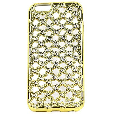 Ốp lưng iPhone 6 UNIQUE Case caro hoa đính đá tráng màu