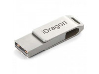 Thẻ nhớ ngoài cho smartphone 2 đầu cắm Lightning + USB Pro hiệu iDragon