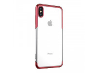 Ốp lưng iPhone XS Max trong suốt viền si màu Glitter Case Baseus LV237