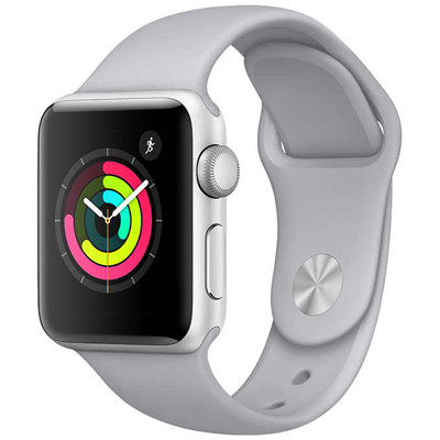 apple watch series 3 - 38mm - lte - mặt nhôm, dây cao su