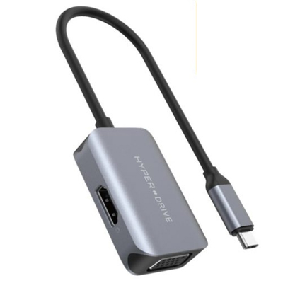 Hub chuyển Hyperdrive Bar 2 in 1 USB-C Macbook, iPad Pro (HDMI + VGA)