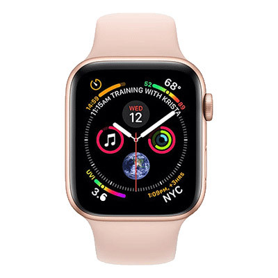 Apple Watch Series 4 LTE - mặt thép - dây cao su - 44mm - Cũ chính hãng