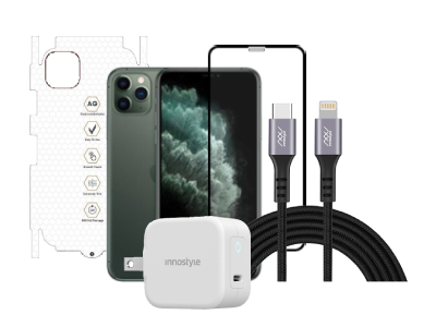 Combo iPhone 11 Pro (Cốc 20W+Cáp C to L INNOSTYLE+Dán Full+PPF)