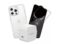 Combo iPhone 13 Pro Max (Cốc 20W INNOSTYLE+Dán KINGBULL+Ốp MIPOW)
