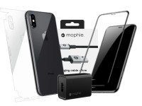 Combo iPhone Xs Max (Cốc 10W+Cáp U to L MOPHIE+Dán Full+PPF)