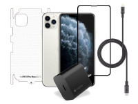 Combo iPhone 11 Pro Max (Cốc 20W+Cáp C to L MOPHIE+Dán Full+PPF)