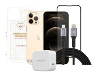 Combo iPhone 12 Pro Max (Cốc 20W+Cáp C to L INNOSTYLE+Dán Full+PPF)