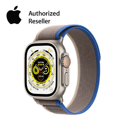 apple watch ultra - 49mm - lte - mặt titanium dây trail - size s/m | chính hãng vn/a