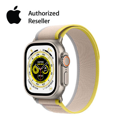 apple watch ultra - 49mm - lte - mặt titanium dây trail - size s/m | chính hãng vn/a