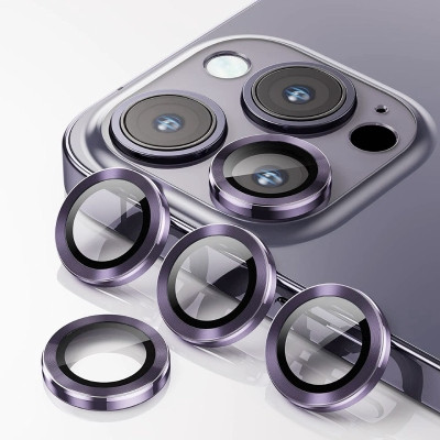 Miếng dán cường lực bảo vệ camera iPhone 14 Pro/14 Pro Max MIPOW Matallic Titanium Alloy