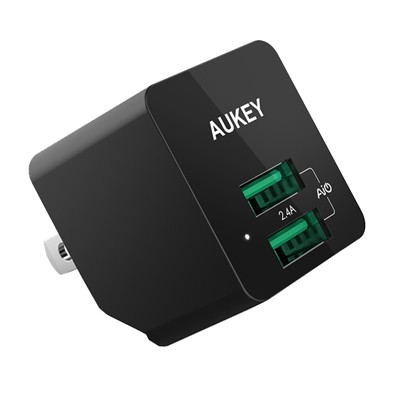 Sạc nhanh Aukey 2 cổng USB-A 12W