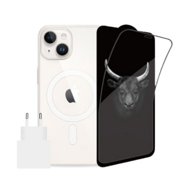 Combo iPhone 14 (Cốc 20W Apple+Dán Kingbull+Ốp Apple)