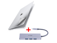 Combo quà VIP Macbook Pro M1 14 inch (Bộ dán full 6 in 1 + Hub chuyển đa năng)