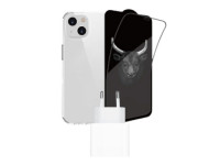 Combo quà VIP cho iPhone 14/ 14 Plus (Hộp quà + Cốc sạc Apple chính hãng+ Ốp lưng + Dán màn hình)