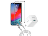 Combo quà VIP cho iPhone Xs cũ (Cốc 20W+Cáp C to L Innostyle+Dán+VIP 1 đổi 1 6 Tháng)