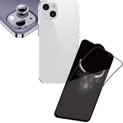 Combo iPhone 14 (Dán Kingbull+Ốp Mipow+Camera Purple)