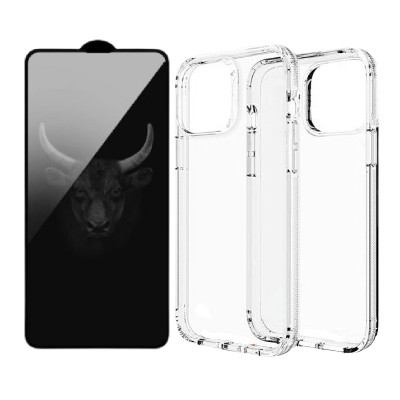 Combo iPhone 14 Pro Max (Dán chống nhìn trộm Kingbull+Ốp Zagg)