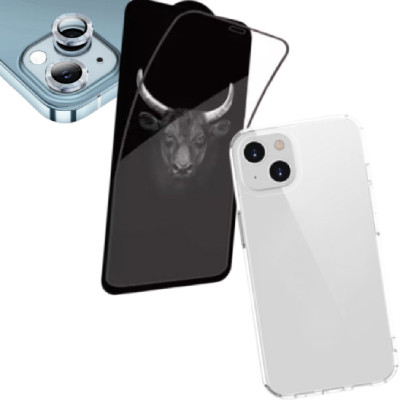 Combo iPhone 14 Plus (Dán Kingbull+Ốp Mipow+Camera Blue)