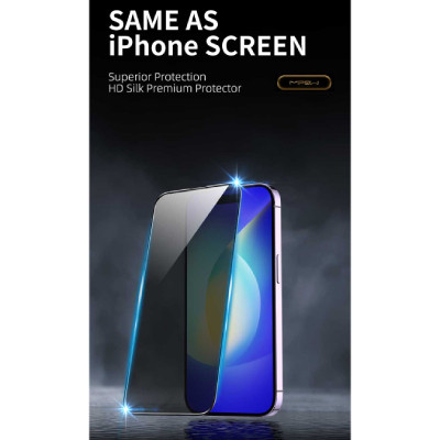 Miếng dán cường lực iPhone 15 Pro Max Chống nhìn trộm Mipow Kingbull Premium HD