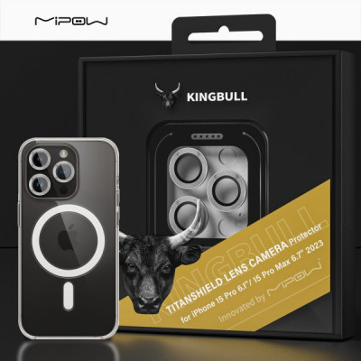 Miếng dán cường lực chống va đập Camera iPhone 15 Pro/ 15 Pro Max Mipow Titanshield
