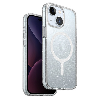 Ốp lưng iPhone 15 Plus UNIQ Hybrid Lifepro Xtreme hỗ trợ sạc MagSafe Tinsel Lucent