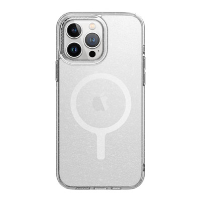 Ốp lưng iPhone 15 Pro UNIQ Hybrid Lifepro Xtreme hỗ trợ sạc MagSafe Tinsel Lucent