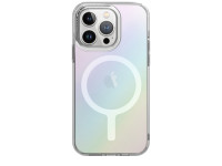 Ốp lưng iPhone 15 Pro Max UNIQ Hybrid Lifepro Xtreme hỗ trợ sạc MagSafe Iridescent