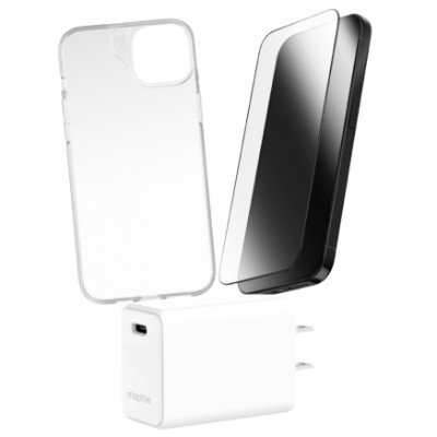 Combo iPhone 15 (Cốc 30W Mophie+Ốp Zagg+Dán Zagg+Hộp quà)