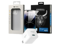 Combo iPhone 15 Plus (Cốc 20W Innostyle+Ốp Mipow+Dán Kingbull+Hộp quà)
