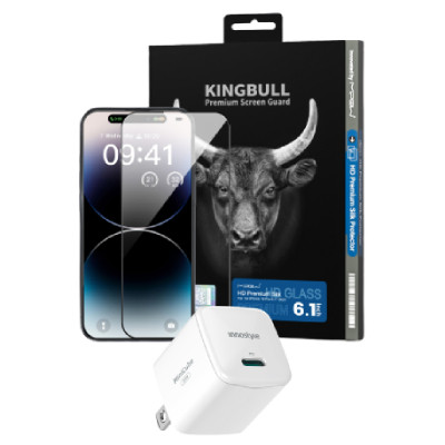 Combo iPhone 15 Pro (Cốc 20W Innostyle+Dán Kingbull)