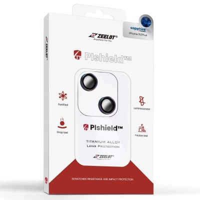 Dán cường lực Apple iPhone 15/ 15 Plus Zeelot Pishield bảo vệ camera