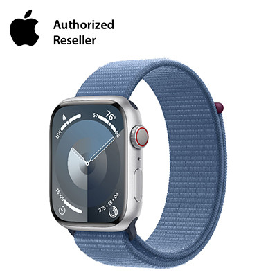 apple watch series 9 45mm lte mat nhom day quan the thao bac