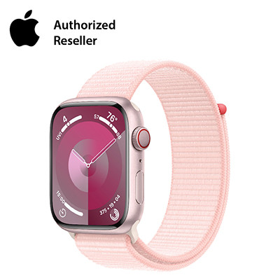 apple watch series 9 45mm lte mat nhom day quan the thao hong