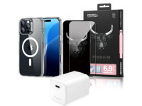 Combo iPhone 16 Pro Max (Cốc 35W Mophie+Ốp ESR+Dán Mipow)