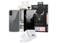 Combo iPhone 16 Plus (Cốc 30W Innostyle+Ốp Mipow+Dán Mipow)