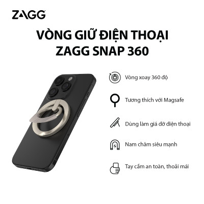 Vòng giữ điện thoại ZAGG Ring Snap 360
