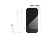 Combo iPhone 16 cũ (Cốc 30W+Cáp C to C Mophie+Dán ZAGG)