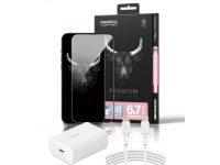 Combo iPhone 16 Plus cũ (Cốc 25W+Cáp C to C Belkin+Dán KINGBULL)