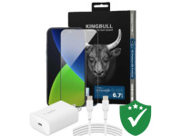 Combo VIP iPhone 15 Pro Max cũ (Cốc 25W+Cáp C to C Belkin+Dán KINGBULL+VIP 1 đổi 1 12 Tháng)