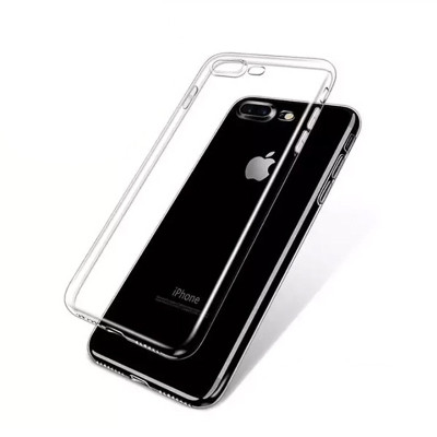 Ốp lưng iPhone 7 Plus/ 8 Plus viền dẻo lưng kính SLIM