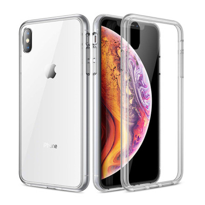 Ốp lưng iPhone X/Xs viền dẻo lưng kính SLIM
