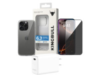Combo iPhone 16 Pro (Cốc 30W Mophie+Ốp Mipow+Dán chống nhìn trộm Mipow)
