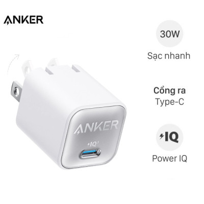 Cốc sạc Anker 511 Nano 3 30W A2147