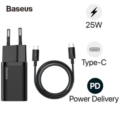 Cốc sạc Baseus Super SI 25W 1 cổng kèm cáp Type-C to Type-C 1M