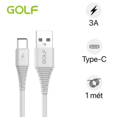 Cáp sạc nhanh 3A Golf GC-64T Type-C