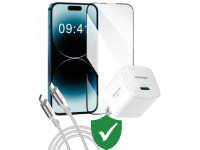 Combo VIP iPhone 15 Pro Max cũ (Cốc 20W+Cáp C to C Innostyle+Dán T-Rex+VIP 1 đổi 1 12 Tháng)